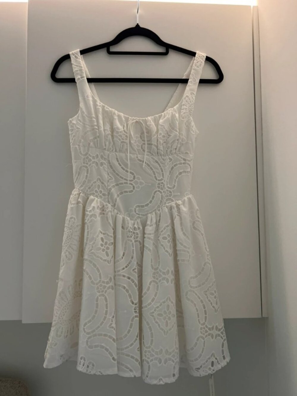 Reformation Daria Lace Mini Dress White Size XS